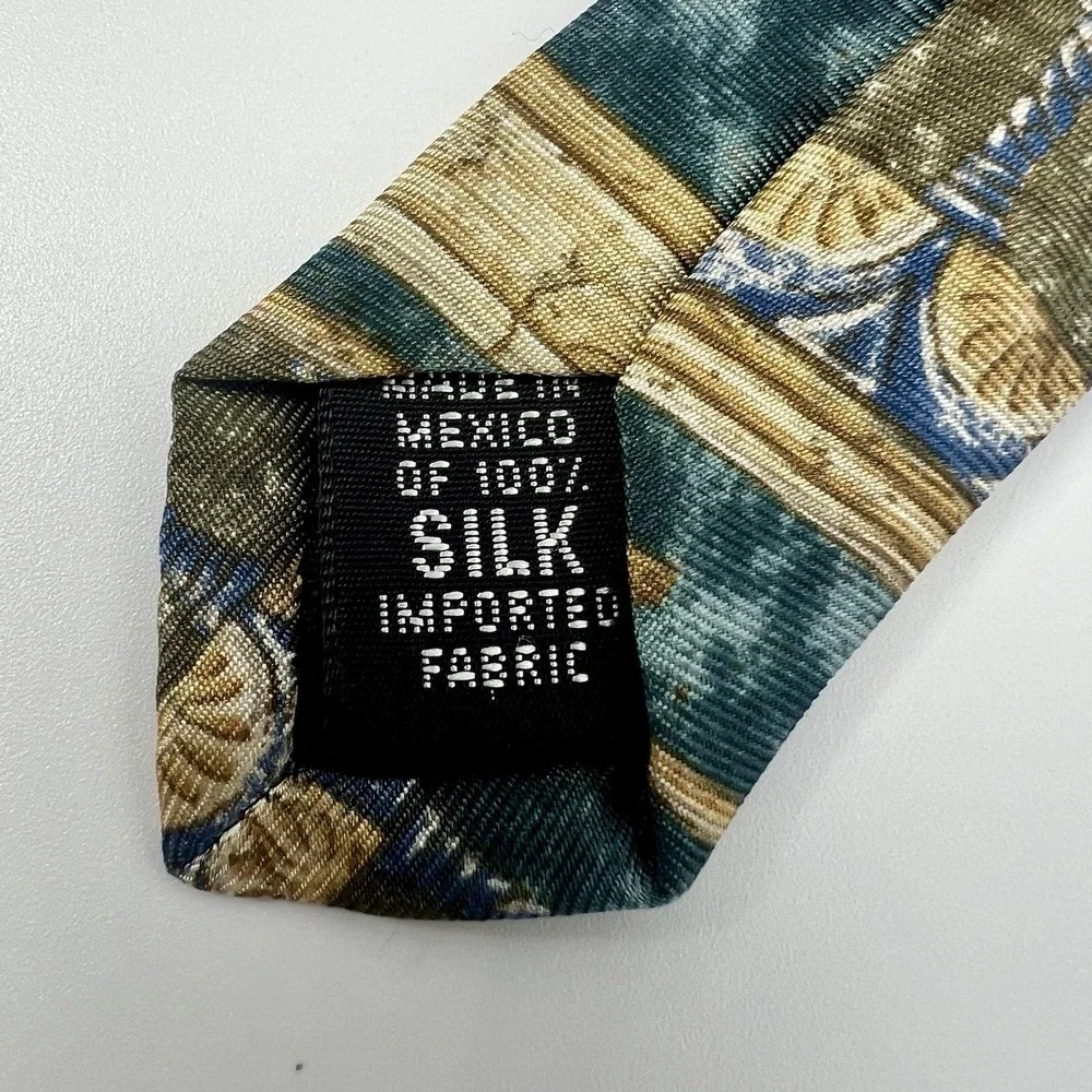 Vintage Bill Blass Men's Neckties Geometric Roman Themed 100% Silk - LOT OF 3